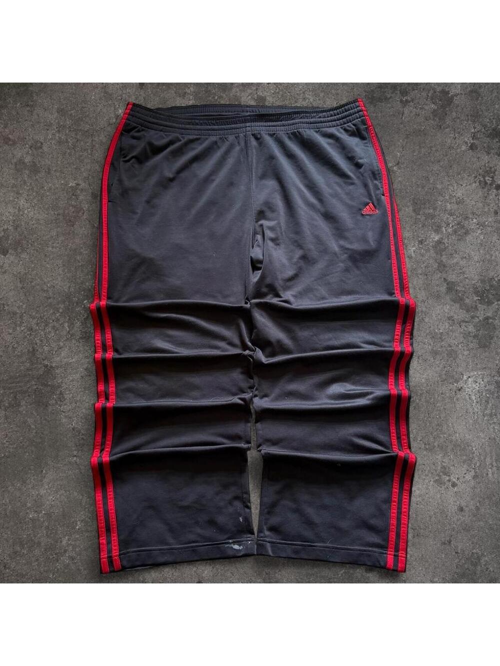 Adidas Men's Black and Navy Joggers-tracksuit